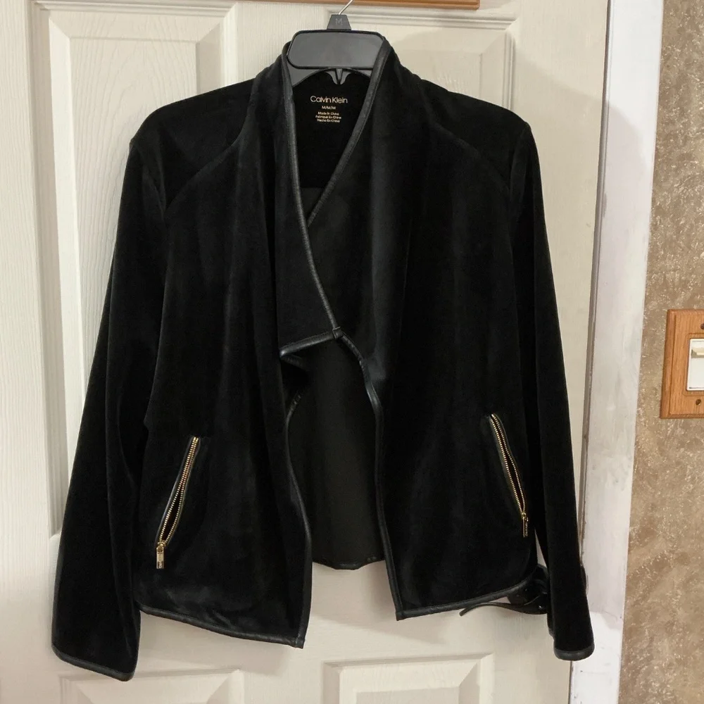 Calvin Klein velour jacket - Picture 4 of 4